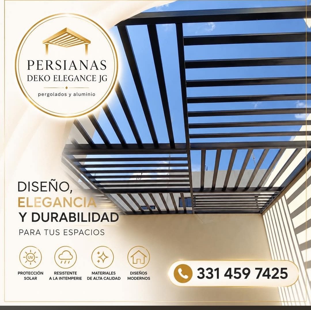 Pérgolas y Persianas de Aluminio