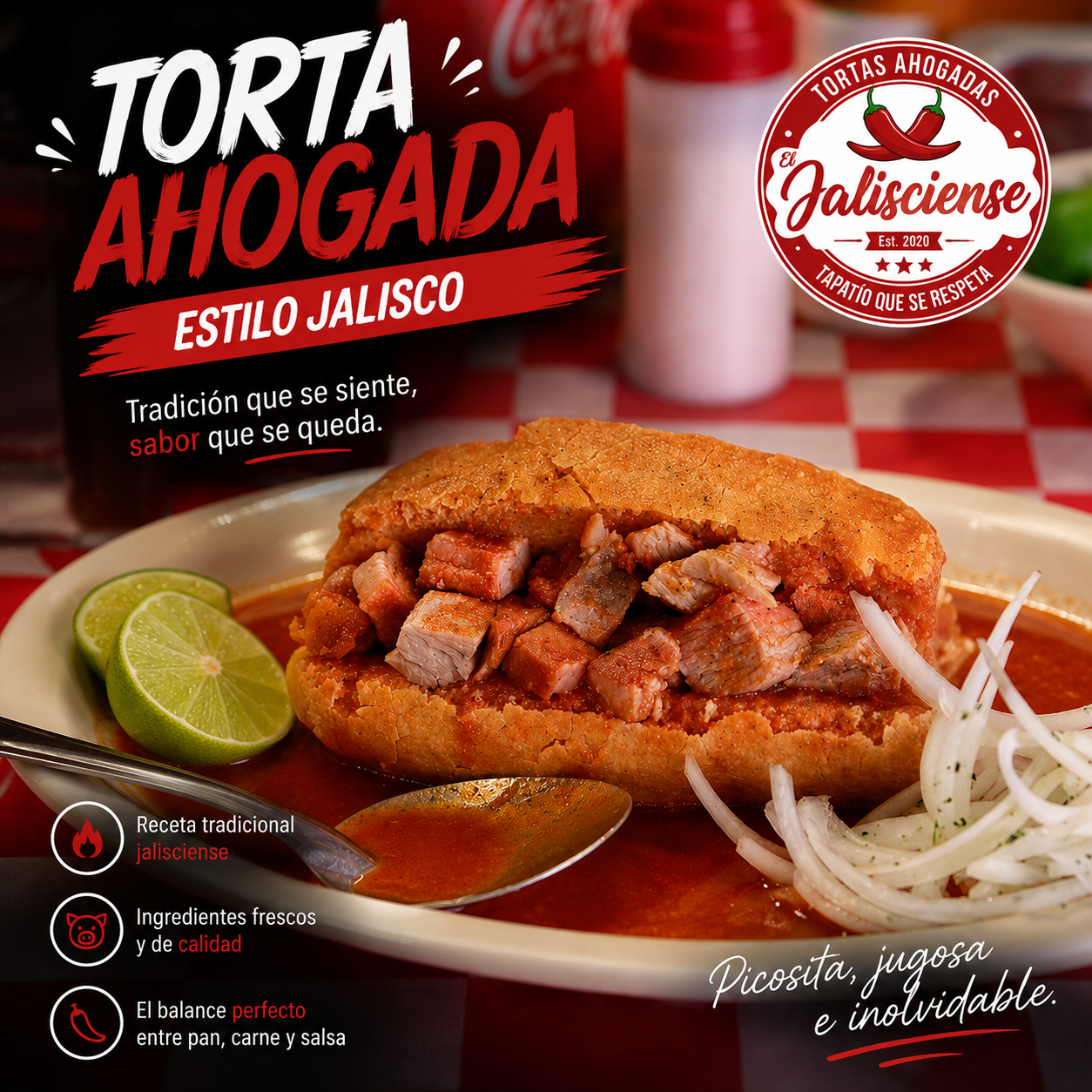 Tortas ahogadas y antojitos tapatíos en El Jalisciense